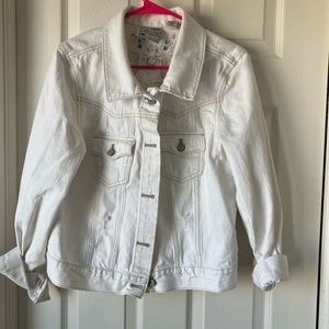 Old Navy White Denim Jacket